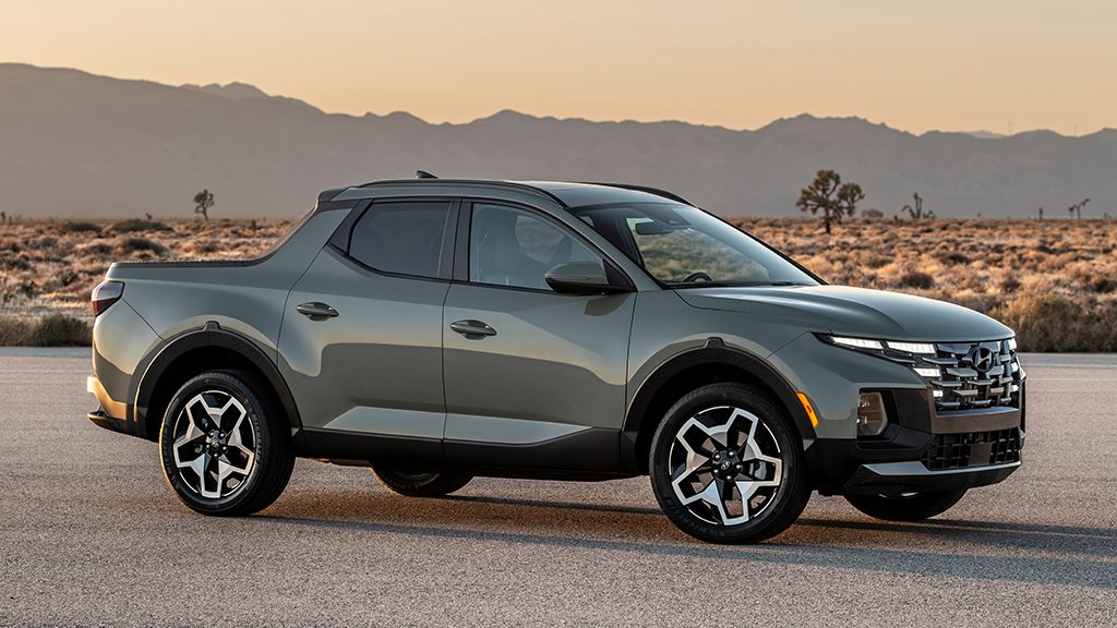 2022 Hyundai Santa Cruz Profile in Green